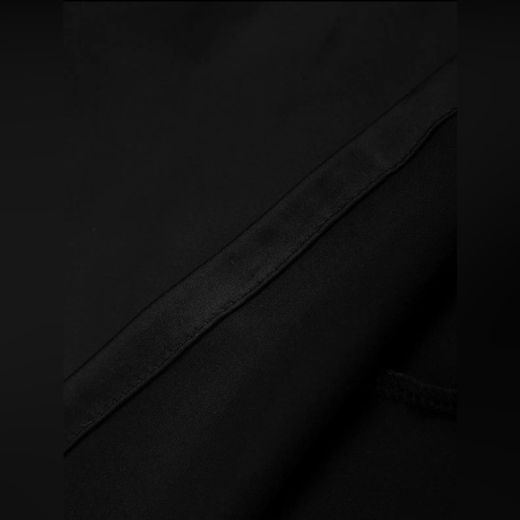 Black Criss Cross Cut Out Backless Silk Slinky Maxi Dress - Picture 6 of 7